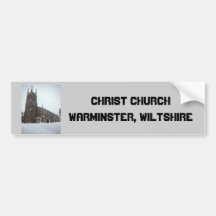 Iglesia IV Nevado Cristo Etiqueta De Parachoque