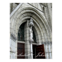 Iglesia Jakarta Indonesia de la catedral Tarjetas Postales