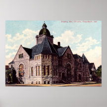 Iglesia metodista de Indiana Bradley de la pradera Posters