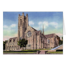 Iglesia metodista de Worcester Massachusetts Wesle Tarjetón