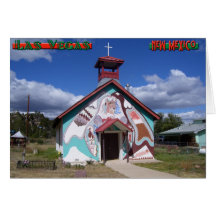 Iglesia pintada en Montezuma, New México Felicitacion