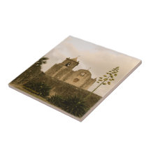 Iglesia-Vintage/sepia de Tejas