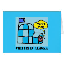 IGLÚ (2), CHILLIN EN ALASKA TARJETA