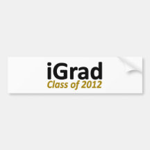 iGrad 2k12 Pegatina De Parachoque
