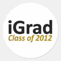 iGrad 2k12 Pegatina Redonda