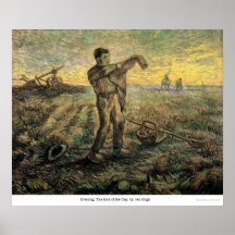 Igualación: El final del día de Van Gogh Impresiones
