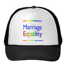 Igualdad de la boda gorra