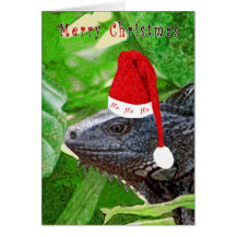 Iguana de HoHoHo Tarjeton