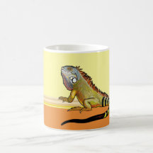 iguana verde taza
