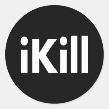 iKill Pegatinas Redondas