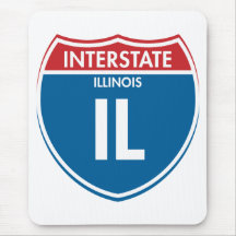 Illinois de un estado a otro IL Tapete De Ratones
