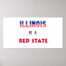Illinois es un estado rojo impresiones