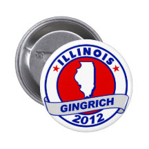 Illinois Newt Gingrich Pin