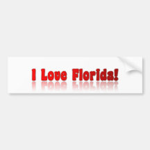 iloveflorida etiqueta de parachoque