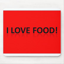 ilovefood alfombrillas de ratón