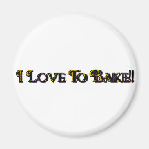ilovetobake imán para frigorifico