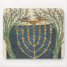 Iluminación de un menorah, de alfombrillas de raton