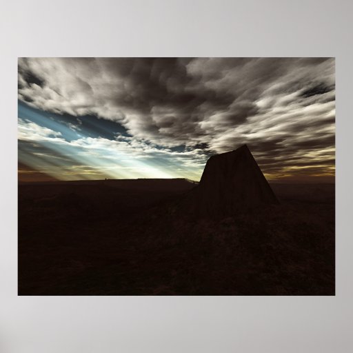 Iluminación del desierto impresiones