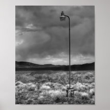 Iluminación del desierto poster
