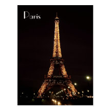 Iluminaciones de París: La torre Eiffel Postal