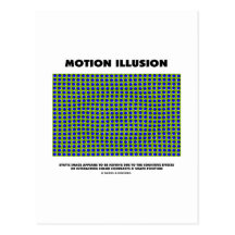 Ilusión del movimiento (ilusión óptica) postal