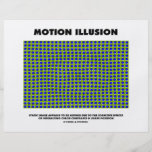 Ilusión del movimiento (ilusión óptica) tarjeton