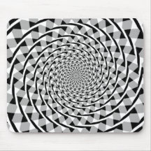 Ilusión espiral de Fraser Tapete De Ratón