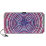 ILUSIÓN ÓPTICA ESPIRAL de GIRO colorida abstracta Notebook Altavoces