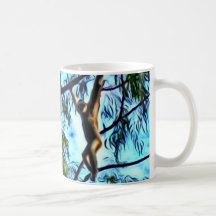 Ilustraciones del "Gibbon colgante" Tazas
