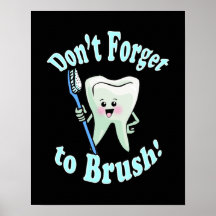 Ilustraciones del higienista dental del dentista posters