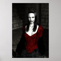 Ilustraciones góticas de Bathory Poster