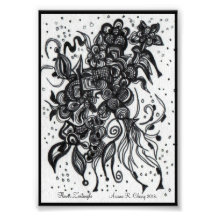 Ilustraciones originales de la impresión de ACEO 4 Arte Con Fotos
