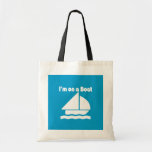 Im divertido en un barco empaqueta bolsas de mano