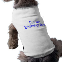Im el muchacho del cumpleaños (azul) camiseta de mascota