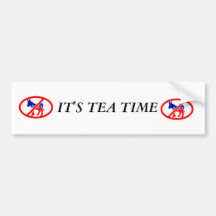 image2, image2, es TIEMPO del TÉ Etiqueta De Parachoque