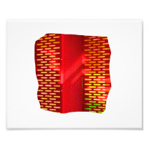 Imagen abstracta amarilla roja del recorte de las  impresion fotografica