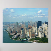 Imagen aérea de NYC Poster