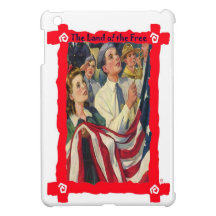 Imagen americana del vintage, independencia, el 4  iPad mini funda