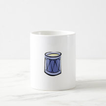 Imagen azul del vintage del extracto del tambor de taza