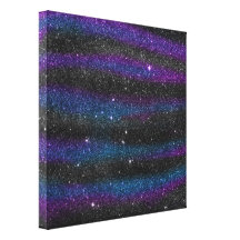 Imagen de la pendiente azul púrpura negra del bril lona envuelta para galerias