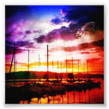 Imagen de la puesta del sol arte con fotos