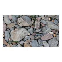 Imagen de piedras en una playa tarjeta de visita