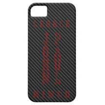 imagen del cambio de John Paul del carbono del cas iPhone 5 Protector