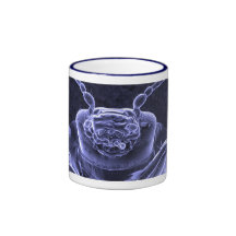 Imagen del escarabajo de hoja - microscopio electr tazas de café