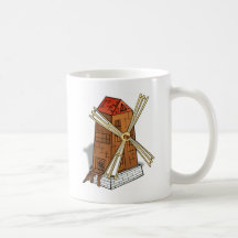 Imagen del molino de viento tazas de café
