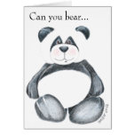 Imagen del oso de panda tarjeton