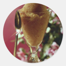 Imagen del postre del congelador etiqueta