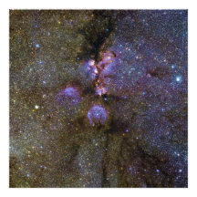 Imagen infrarroja de la nebulosa NGC 6334 de la pa Fotos