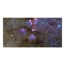 Imagen infrarroja de la nebulosa NGC 6334 de la pa Tarjetas Fotograficas