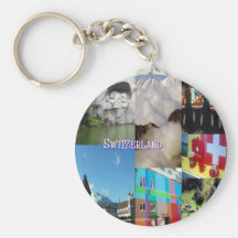 Imágenes coloridas de Suiza de Celeste Sheffey Llavero